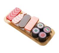 Sharplace Sushi Food Play Learning Toy Pretend Play Kitchen Toys Preschool Simulation Sushi Slicing Food Set for Girls Boys Gift