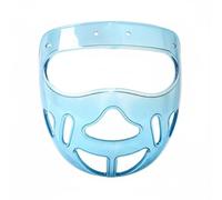 Sharplace Taekwondo Face Guard Protection Clear Removable Enhanced Chin Pad Breathable Structure Suitable for Sports Coaching, Blue, Blue, One Size