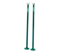 Sharplace Tennis Net Support Pole Stanchion Post With Solid Ground Base and Net Holder Rust Resistant Aluminum Alloy Body With Shielded Surface suitable for school courts community centers training