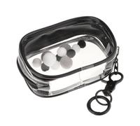 Sharplace Tiny Doll, Pouch Mini, Figure Storage Case, Carrying Case, Mini Doll Storage Bag PVC Clear Doll Display Bag for Mini Figure, Black Rectangle