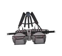 Sharplace Tool Belt Organizer with Suspenders Tools Pouch Dad Gift with Pockets Waist Tool Bag for Garden Woodworkings Hiking Outdoor
