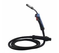 Sharplace Torch Assembly MIG Torch 24KD Replacement Part Compatible Handheld Grip Curved Neck Stable Connection Metal Suitable for Factory Repair Maintenance Projects