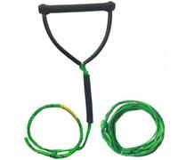 Sharplace Towing Rope Water Ski Rope Tow Line Wakeboard Rope Boat Tow Rope With Single Handle And 16 Strand And Floating Design suitable for water sports, Array, Green And Black Dotted, size to 1