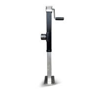 Sharplace Trailer Support Jack Heavy Duty Trailer Jack With Crank Leveling Jack With Pinned Adjustment And Wide Base Plate Iron Construction suitable for RVs, style to 3