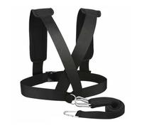 Sharplace Training Resistance Belt Speed Pulling Harness Sled Belt Sprint With Padded Shoulder Straps Adjustable Waist Buckles Strong Nylon Suitable for Track, Standard Version