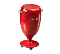 Sharplace Trash Can with Lid with Universal Wheels Storage Bucket Garbage Pail Decorative Garbage Can Wastebasket for Kitchen RV Office, Red