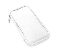 Sharplace Travel Makeup Brush Holder Makeup Brushes Organizer Bag Zipper Design Cosmetic Bag Cosmetic Case for Eyeshadow Brush Home Use, White