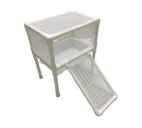 Sharplace Turtle Basking Platform Turtle Ramp Terrace,Reptile Tank Ladder,Climbing Shelf,for Frog Amphibians Small Reptiles Salamanders, C