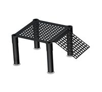 Sharplace Turtle Basking Resting Area Stable Multifunctional Unique with Suction Cups Basking Area Easy to Install Turtle Ramp, No Connecting Rod