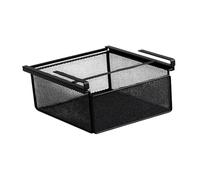 Sharplace Under Shelf Storage Basket Pull Out,Shelf Tray Under Desks Drawer Organizer,Hanging Holder for Table Kitchen Clothes School, Black