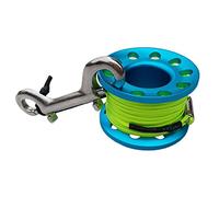 Sharplace Underwater Scuba Diving Finger Spool Dive Reel & 15m Line, Bolt - Compact, blue