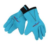 Sharplace Unisex Children Kids 3mm Neoprene Skid Warm Wetsuit Gloves for Scuba Diving Swimming Surfing Kayaking Water Sports - Various Size & Color, Blue, L