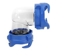 Sharplace Vehicle Drainage Fitting RV Sewer Elbow Adapter Connector Coupler Leak-Resistant Transparent Curved Elbow with Secure Locking Collars and Seals