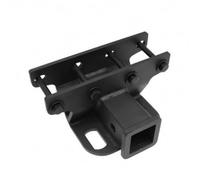 Sharplace Vehicle Tow Hook Rear Hitch Mount Connector Plate Structural Steel With Bolt Pattern Reliable Tow Point and Accessory Mount Suitable for SUV Weekend Trips Utility Use