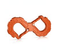 Sharplace Vehicle Tow Hook Recovery Shackle Coupling Hook Winch Hook Towing Hook Alloy Steel Construction With Double Loop Hinge And Secure Latch Suitable for, Orange