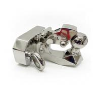 Sharplace Vehicle Tow Hook Trailer Coupling Ball Hitch Towing Mount Connector With Hinged Support Retaining Chain And Mounting Base In 304 Stainless Steel, Ball Head Diamond Style 304 Stainless Steel