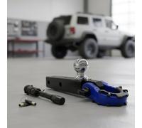 Sharplace Vehicle Towing Hook Trailer Hitch Arm Tow Ball Mount Adjustable Drawbar Retrieval Hook 45 Steel With Secure Keys suitable for security focused setups, Pink