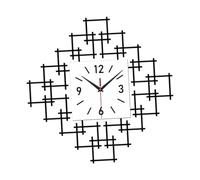 Sharplace Wall Clock Wall Art Non Ticking Mute Trendy Black Simple Creative Modern for Living Room Dining Room Studio Bedroom Kitchen, 30 cm