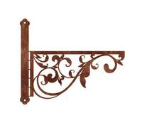 Sharplace Wall Hook Rack with Vine Pattern Decorative Scrollwork Wall Plant Hanger Versatile Lantern Hook for Garden, Balcony, Entryway