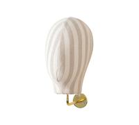 Sharplace Wall Mount Mannequin Head Model, Wig Stand Holder,Hat Display Standm for Headwear Hats Caps Home Salon Hairdresser Training, Linen stripe