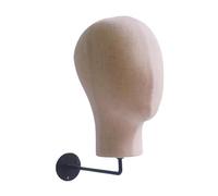 Sharplace Wall Mounted Child Mannequin Head Model 9.4inch Tall Versatile Accessories Hat Cap Stand for Barbershop Simple Installation