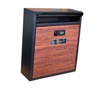 Sharplace Wall Mounted Mailbox, Letterbox Lockable Large Entrance Postbox Letter Post Post Box for Envelopes Magazines Gate Residential