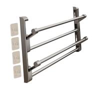 Sharplace Wall Mounted Shoe Rack Hanging Shoe Organizer Foldable, Easy Installation, Aluminum Storage Rack Hanger Multipurpose Towel Holder Shoe Holder Shelf for Closet Entryway, 70cm