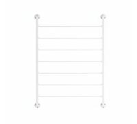 Sharplace Wall Scarf Shelf Ribbon Organizer Rack Holder Dispenser Stand Carbon Steel Structure Space Saving Display suitable for craft rooms flower shops event , White , 7-Layer 70x10x90cm