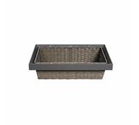 Sharplace Wardrobe Storage Basket Pull Out Drawer Basket Slide Out Wardrobe Storage Rack With Aluminum Alloy And PE Rattan Easy Reach And Tidy Sorting suitable, 850 Cabinet