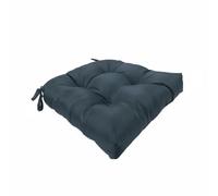 Sharplace Waterproof Seat Cushion Enhanced Padded Chair Seat Water-Resistant Polyester Soft PP Cotton Secure Ties Suitable for Office Room, Black
