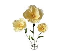 Sharplace Wedding Giant Flowers for Decoration Huge Artificial Flower Decorative Floral Swags for Birthday Parties Ceremony Party Decor, Light Yellow