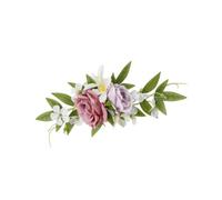 Sharplace Wedding Welcome Sign Flower Floral Decoration Flower Lightweight Artificial Flower Swag Decorating Cake Flower for Festivals, Pink Purple