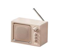 Sharplace White Noise Sound Machine Bluetooth Speaker Practical Compact 5 W Radio Multipurpose for Birthday Gift Drawing Room Desk Dorm, Beige Yellow