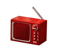 Sharplace White Noise Sound Machine Bluetooth Speaker Practical Compact 5 W Radio Multipurpose for Birthday Gift Drawing Room Desk Dorm, Caramel Red