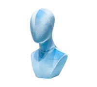 Sharplace Wig Display Stand Mannequin Head Hat Rack Versatile Wig Display Holder Hat Display Stand for Hats Necklaces Glasses Wig Home, Light Blue
