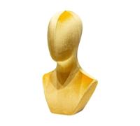 Sharplace Wig Display Stand Mannequin Head Hat Rack Versatile Wig Display Holder Hat Display Stand for Hats Necklaces Glasses Wig Home, Yellow