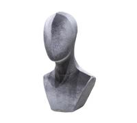 Sharplace Wig Display Stand Mannequin Head Hat Rack Versatile Wig Display Holder Hat Display Stand for Hats Necklaces Glasses Wig Home, Grey