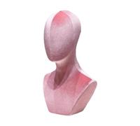 Sharplace Wig Display Stand Mannequin Head Hat Rack Versatile Wig Display Holder Hat Display Stand for Hats Necklaces Glasses Wig Home, Pink