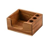 Sharplace Wood Sticky Note Holder,3 x 3 inch Post It Note Dispenser Organizer for Office Desk Accessories for Desk Home Office Supplies