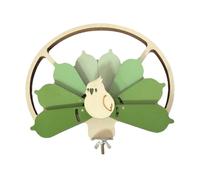 Sharplace Wooden Bird Foraging Toy Slow Feeder Pet Supplies Interactive Food Challenge Toy Parrot Stand for Cockatiel Budgies Cockatoo