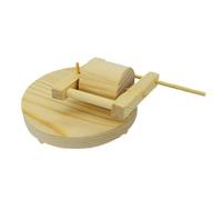 Sharplace Wooden Bird Toy Grinding Chewing Toy Training Mill Shape Interactive for Cockatiels Finches Parakeets Macaws Cage Accessories