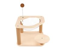Sharplace Wooden Cat Tree Pet Bed for Cat Pet Supplies Activity Centre Cat Furniture Transparent Pets Nest Cat Climbing Frame for Cats, 45x57cm
