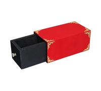 Sharplace Wooden Drawer Box Trick,Appearing Box Professional Tool Pull Container Gift Gimmick Prop Accessories for Performance, Red 28x15x12.5cm