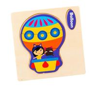 Sharplace Wooden Puzzle Learning Toy Fine Motor Skill Birthday Gift Skill Development Brain Teaser Board Educational Kindergarten Kids, Hot Air Balloon