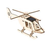 Sharplace Wooden Science Project Model Kit DIY Assembly Solar Helicopter Educational Toy Building Project for Kids Children Teens Gifts