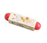 Sharplace Wooden Twist Toy Building Toys Focus Improvement Play Wood Rotating Game Puzzle Toy for Boys Girls Kids 1-3 Children, Animals