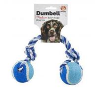 SHARPLES Ruff 'N' Tumble Tennis Ball & Rope Dumbell