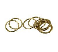 sharprepublic 10 Set Brass Locking Split Rings Double Loop Jump Ring 40mm for Jewelry Making Key Rings Bag Charms Findings