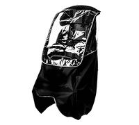 sharprepublic Child Bike Seat Rain Cover Children PVC Rain Cover Bicycle Rear Seat Baby Saddle Protection Black Pocketable Shield