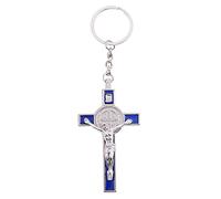 sharprepublic Crucifix Jesus Christ Cross Figurine Keyring Gift For Car Home